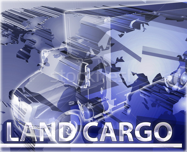 Land cargo Abstract concept digital illustration Stock photo © kgtoh