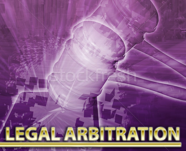 Legal arbitration Abstract concept digital illustration Stock photo © kgtoh
