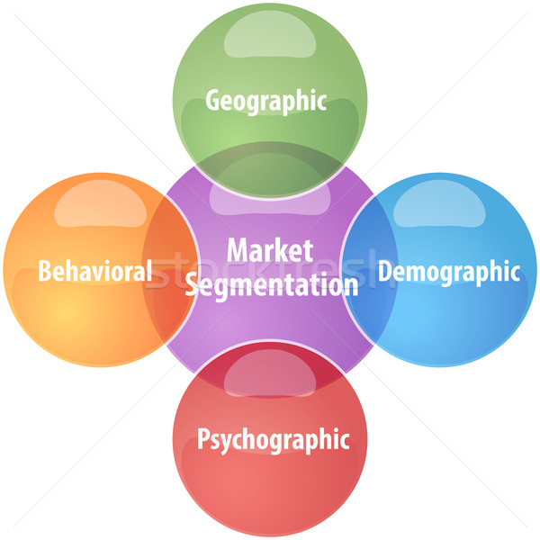 Mercado negocios diagrama ilustración estrategia de negocios infografía Foto stock © kgtoh