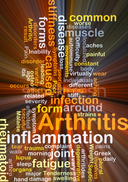 Arthritis background concept glowing Stock photo © kgtoh