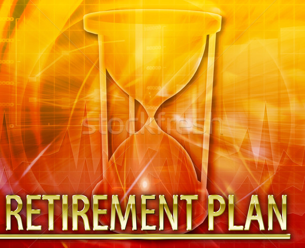Retirement plan Abstract concept digital illustration Stock photo © kgtoh