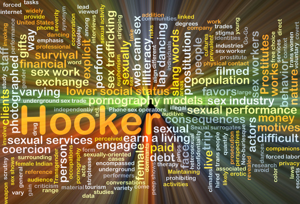 Hooker background concept glowing Stock photo © kgtoh