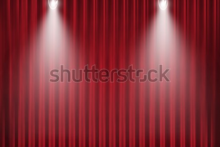 red curtain Stock photo © Kheat