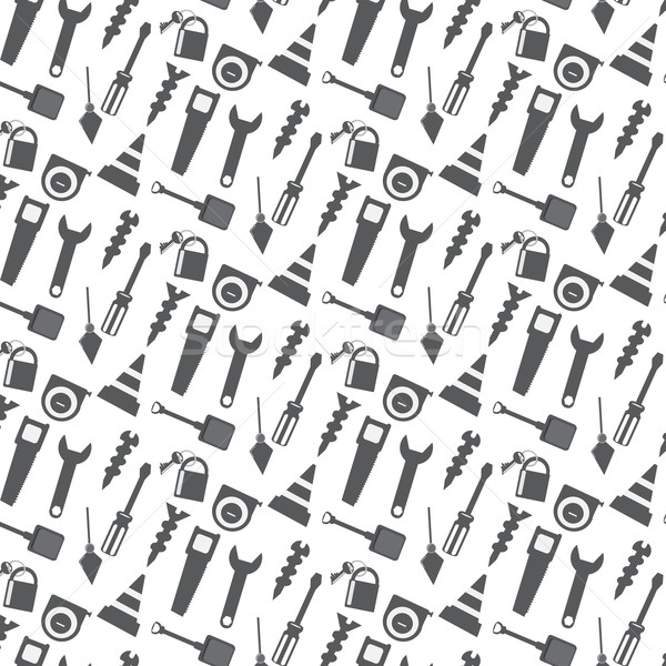 vector seamless pattern working tools icon Stock photo © Kheat