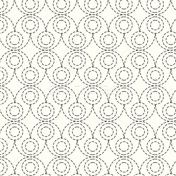 seamless vector pattern dash circle background Stock photo © Kheat