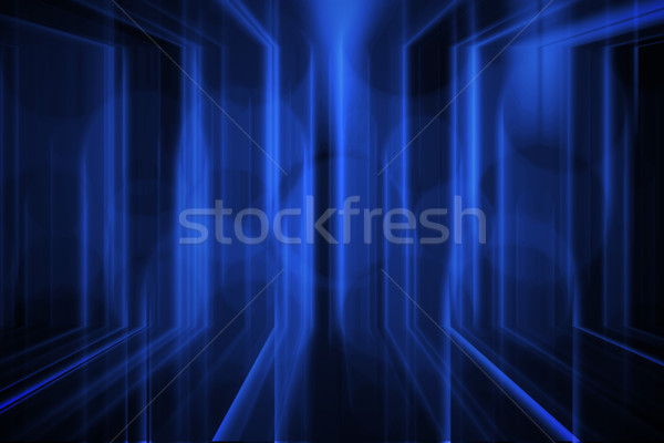 Stock photo: blue abstract background