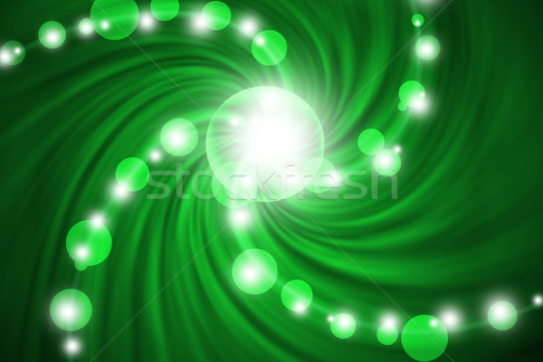 abstract line with swirl green background Stock photo © Kheat