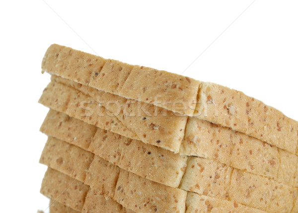 цельнозерновой хлеб изолированный белый завтрак свежие Cut Сток-фото © Kheat