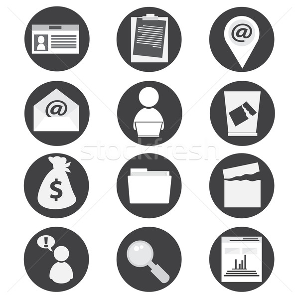 office and business icons Stock photo © Kheat