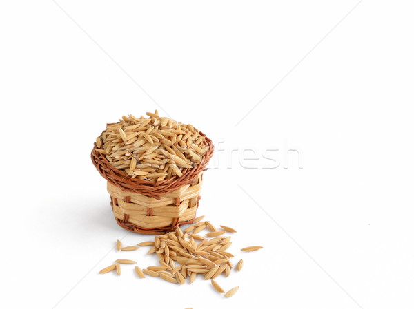 paddy rice with basket Stock photo © Kheat