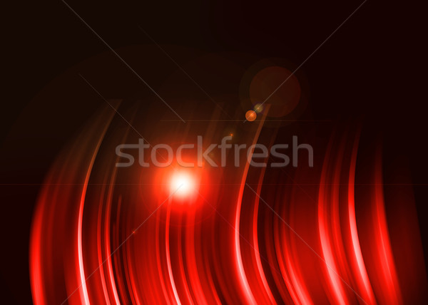 Vermelho aura luz abstrato preto textura Foto stock © Kheat