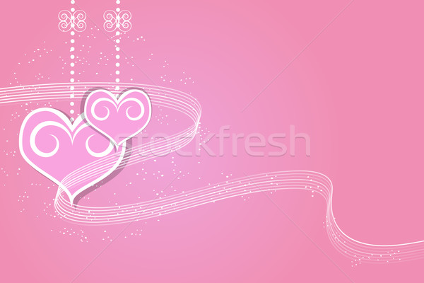Valentin nap szív illusztráció absztrakt vektor szeretet Stock fotó © Kheat