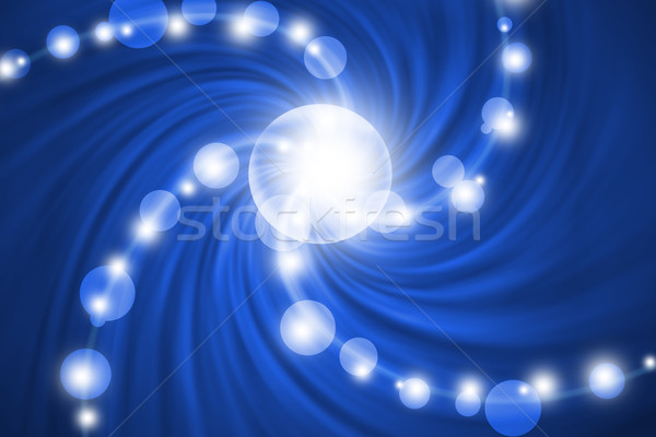 abstract line with swirl  blue background Stock photo © Kheat