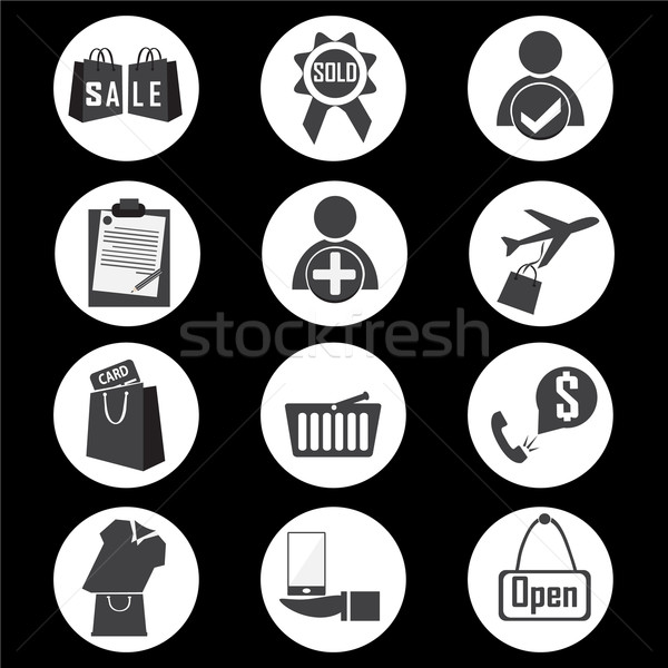 Shopping icon vector illustration Stock photo © Kheat