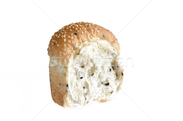 bread with sesame isolated on a white Stock photo © Kheat