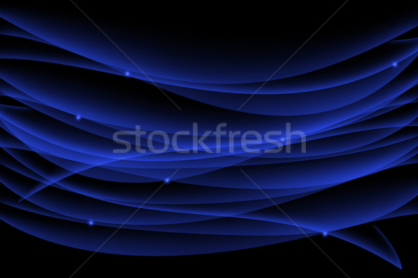 Stock photo: blue abstract lines background