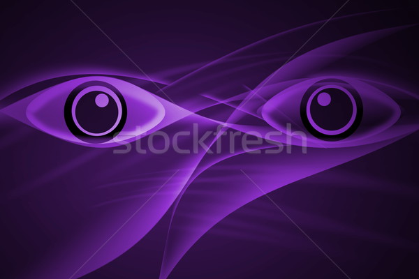 Abstract bright eye texture on purple background Stock photo © Kheat