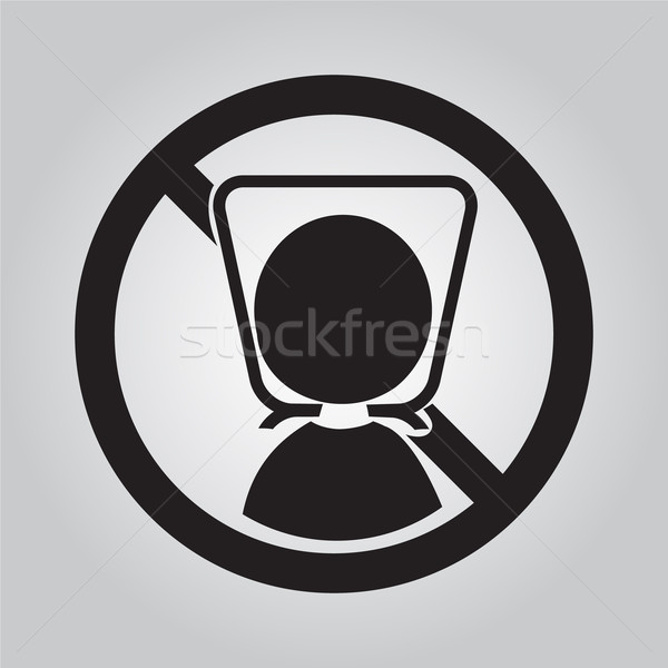 Warning sign with plastic bag. illustration Stock photo © Kheat
