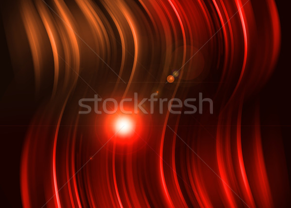 紅色 光環 抽象 光 黑色 質地 商業照片 © Kheat