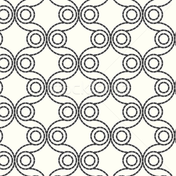 seamless vector pattern dash circle background Stock photo © Kheat