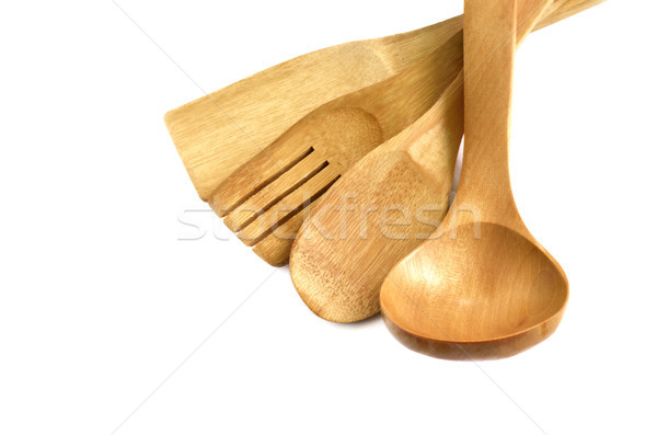 Wooden cooking utensils Stock photo © Kheat