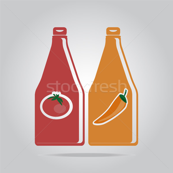 Sauce bottle icon Stock photo © Kheat