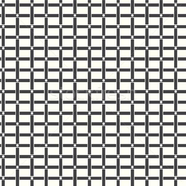 Seamless pattern geometric monochrome background Stock photo © Kheat