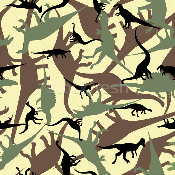 Dinosaur camouflage seamless pattern  Stock photo © khvost