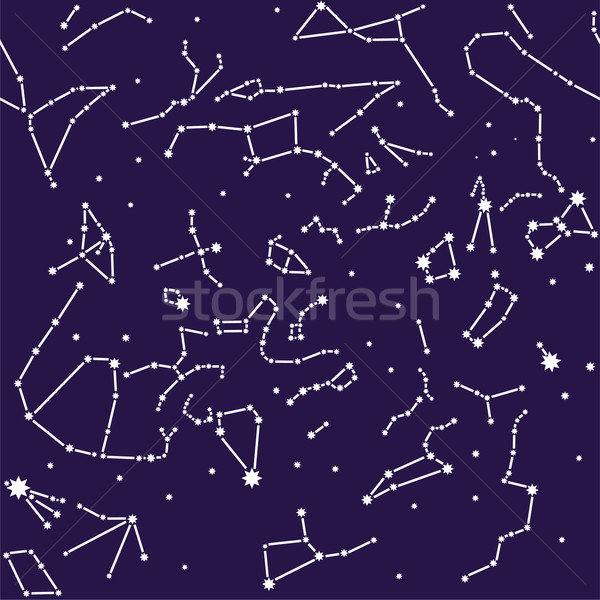 Constelatie fara sudura textură frumuseţe grafic ţiglă Imagine de stoc © khvost