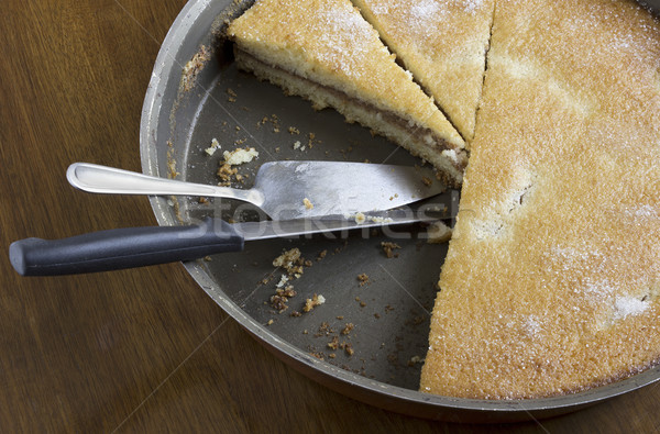Maison tarte aux pommes dessert métal gâteau pan [[stock_photo]] © Kidza