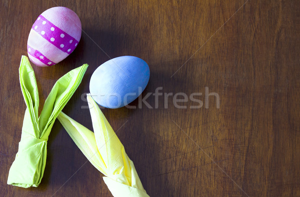 Peint coloré œufs de Pâques Pâques vacances lapins [[stock_photo]] © Kidza