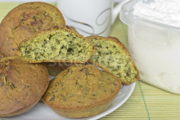 épinards gâteau gâteaux maïs farine fromages [[stock_photo]] © Kidza