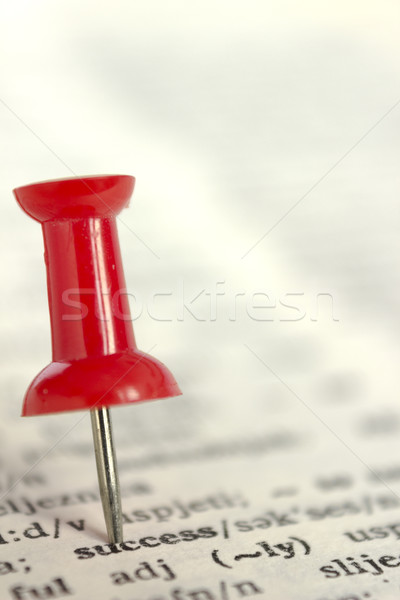 Succès affaires papier rouge broches texte [[stock_photo]] © Kidza