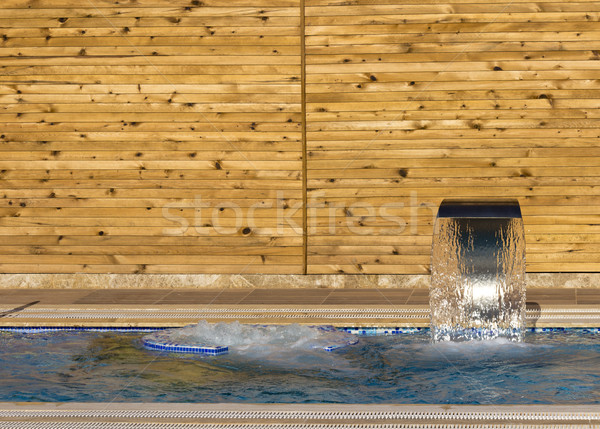 Spa hidroterapi su yüzme havuzu yaşam tarzı lüks Stok fotoğraf © Kidza