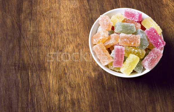 Colorful jelly in sugar  Stock photo © Kidza