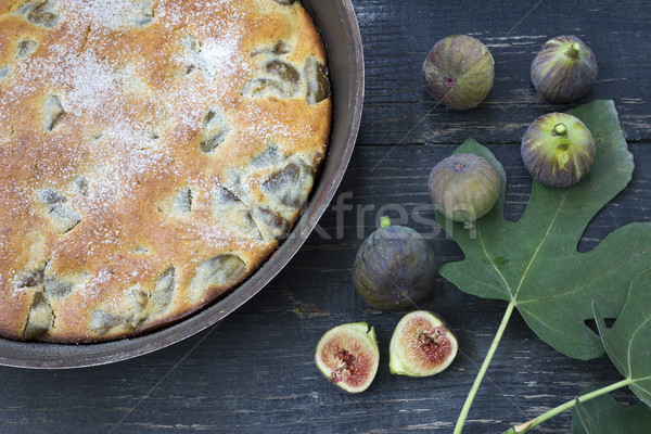 Pie with figs Stock photo © Kidza