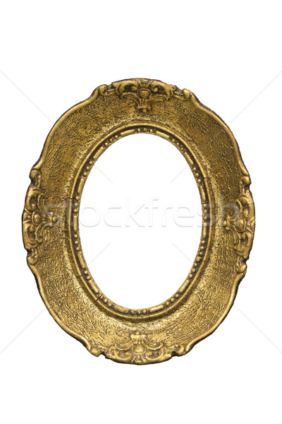 Vieux or cadre antique ovale photos [[stock_photo]] © Kidza