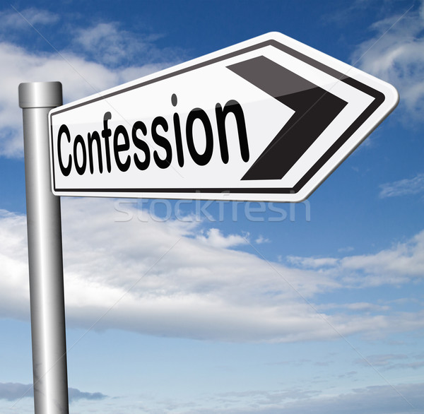 Confessione segno colpevole criminalità Foto d'archivio © kikkerdirk