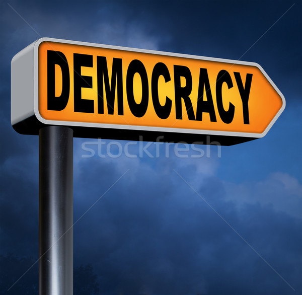 демократия политический свободу власти люди новых Сток-фото © kikkerdirk