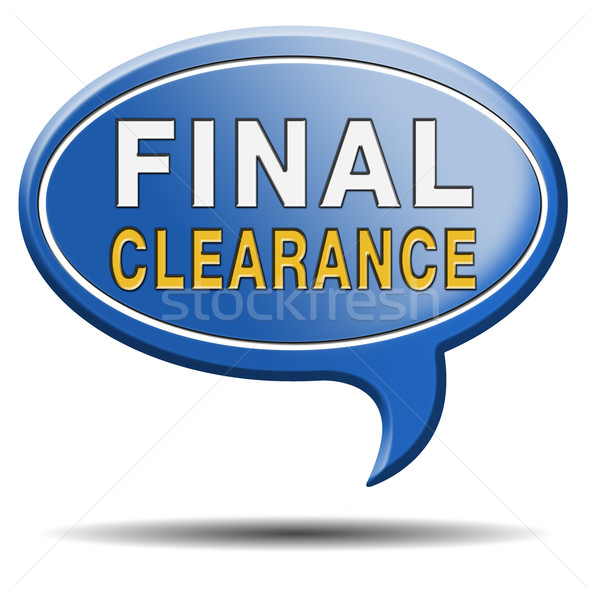 final clearance Stock photo © kikkerdirk