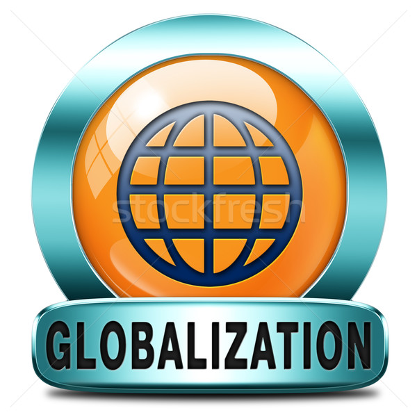 Globalizacja globalny otwarte rynku międzynarodowych światowy Zdjęcia stock © kikkerdirk