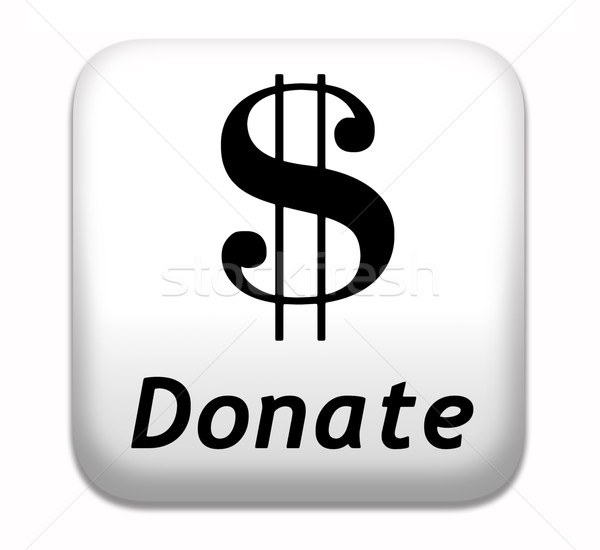 Faire un don œuvre de bienfaisance bouton donner aider fonds Photo stock © kikkerdirk