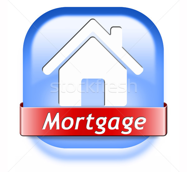 mortgage button Stock photo © kikkerdirk