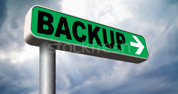 Backup gegevens software kopiëren wolk schijf Stockfoto © kikkerdirk