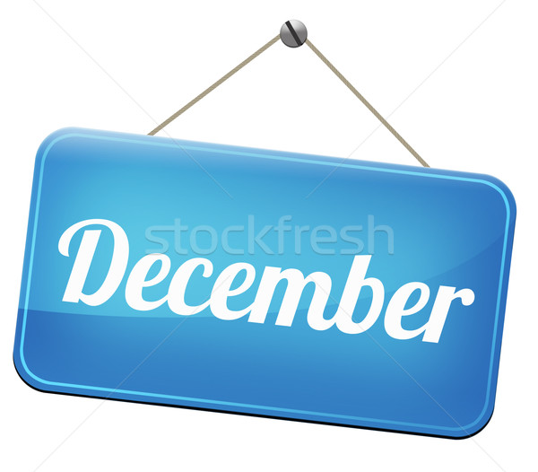 Stock fotó: December · utolsó · hónap · év · téli · idény · esemény