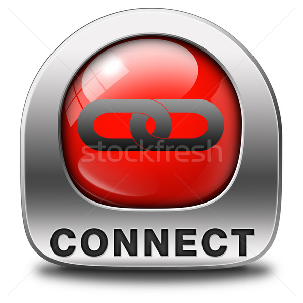 connect icon Stock photo © kikkerdirk
