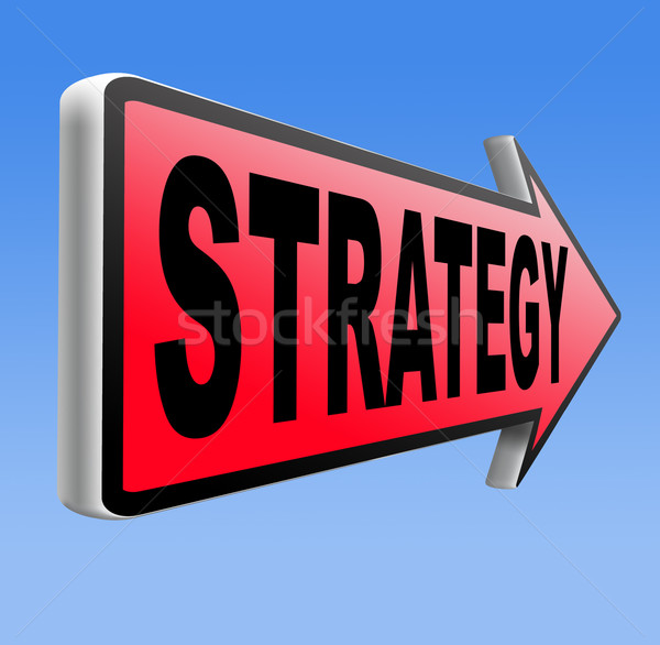 Strategie afaceri marketing folosit metoda plan Imagine de stoc © kikkerdirk
