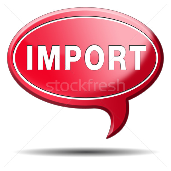 Import międzynarodowych światowy globalny handlu świat Zdjęcia stock © kikkerdirk
