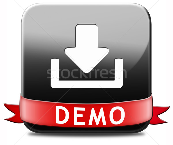 Demo download Taste Symbol kostenlos Computer Stock foto © kikkerdirk