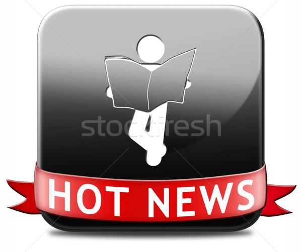 Stock photo: hot daily breaking news